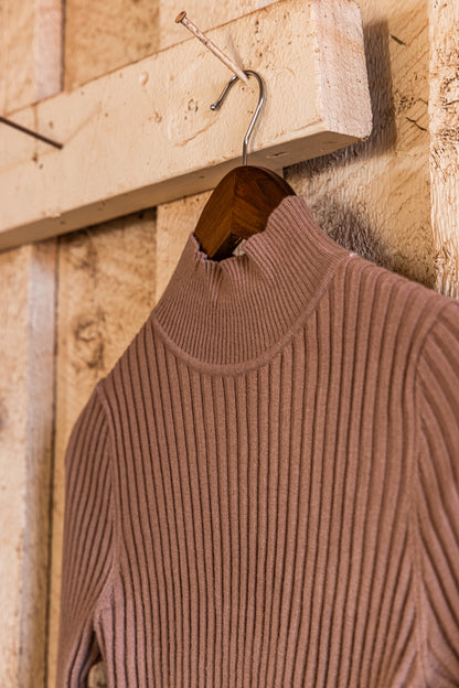 The Fern Ribbed Mockneck