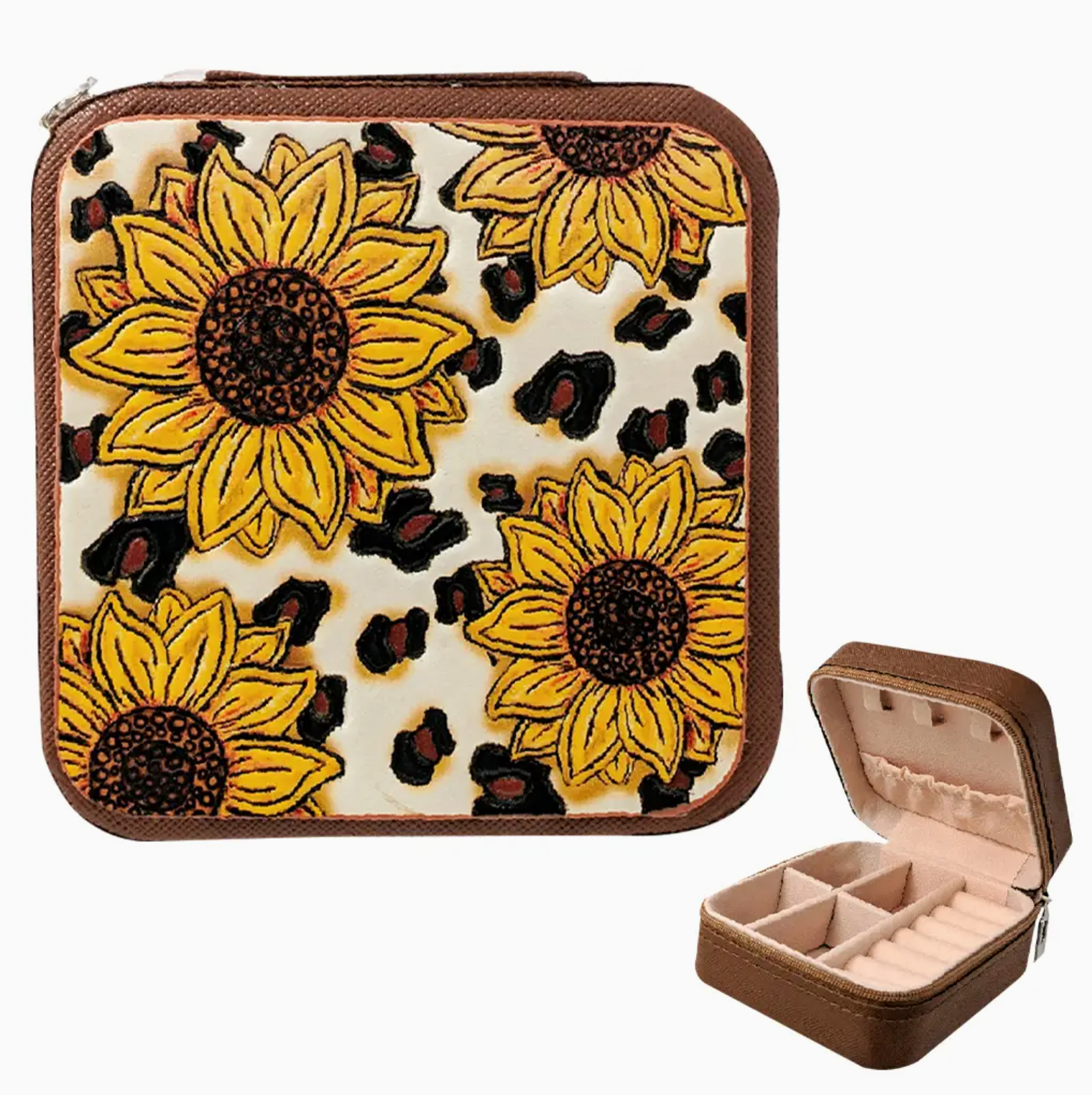 Sunflower Jewelry Case