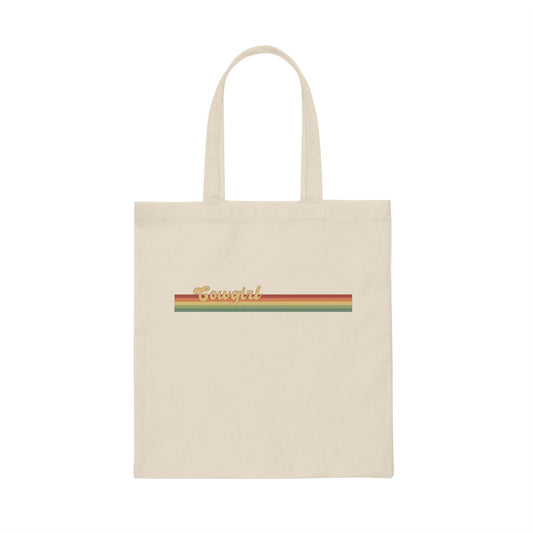 Retro Cowgirl Tote Bag