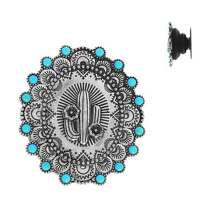 Cactus Turquoise Oval Phone Grip